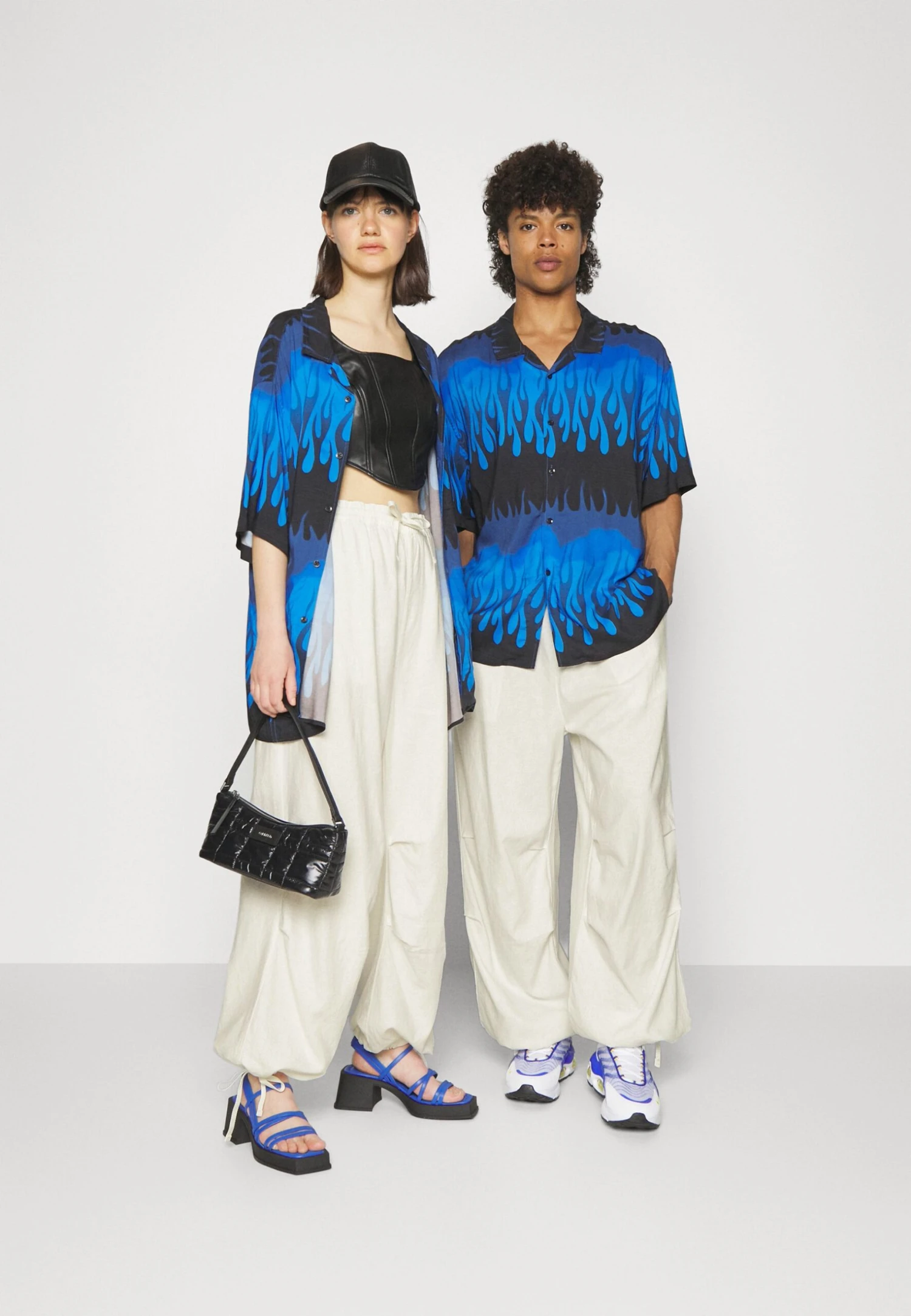 YOURTURN Genderless Parachute Unisex - Trousers - White - Image 2