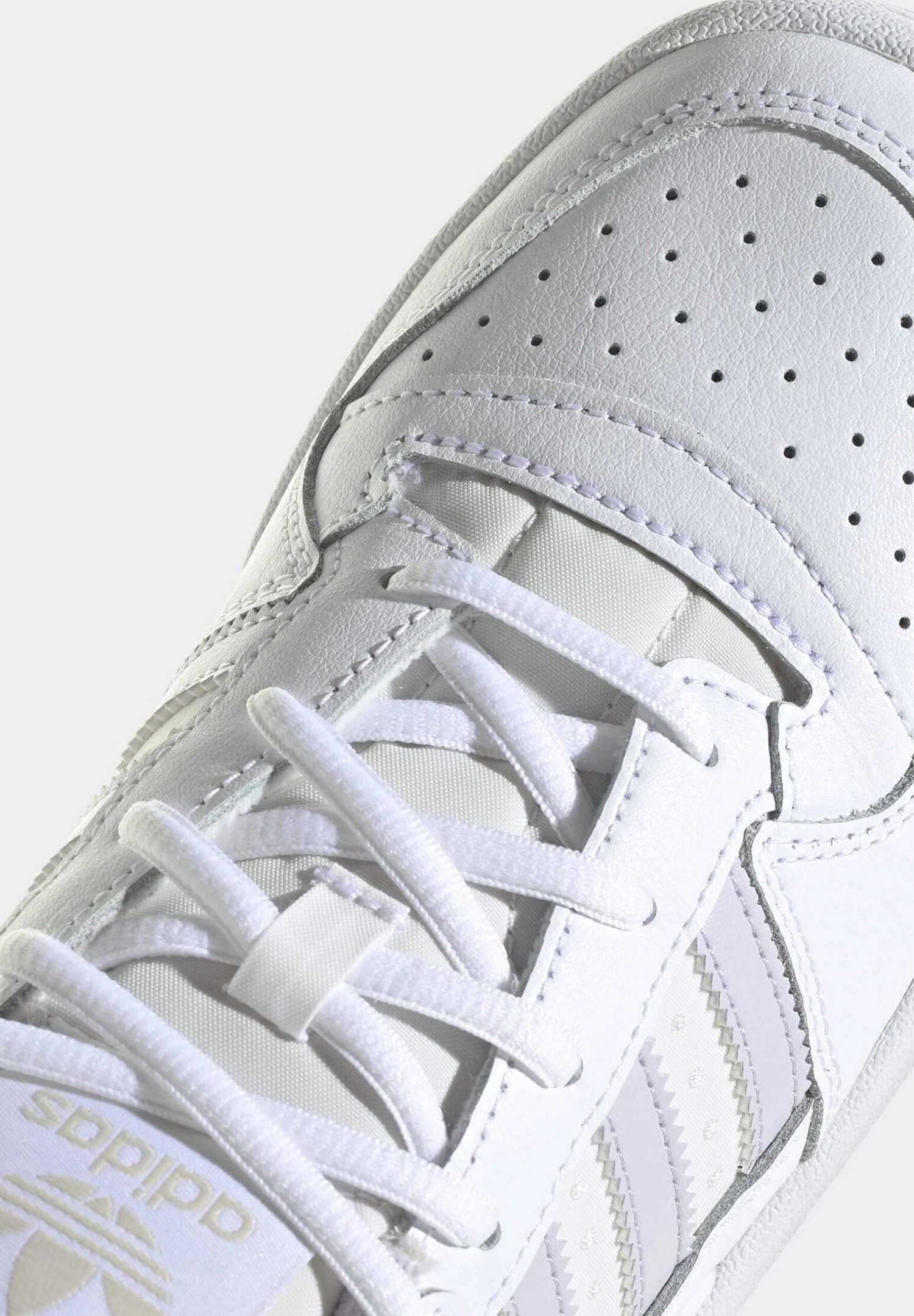 Adidas Originals Forum Low- Trainers - Cloud White Silver Dawn Off White - Image 7