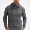 Pier One Hoodie - Dark Grey Melange