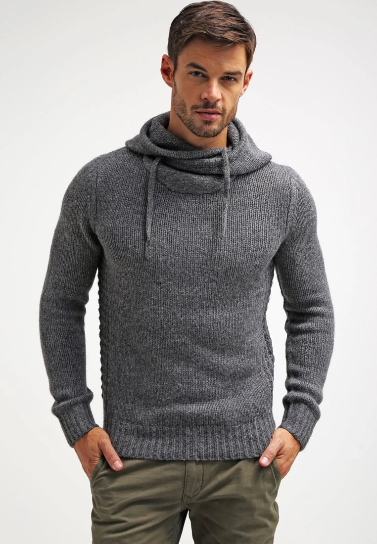 Pier One Hoodie - Dark Grey Melange
