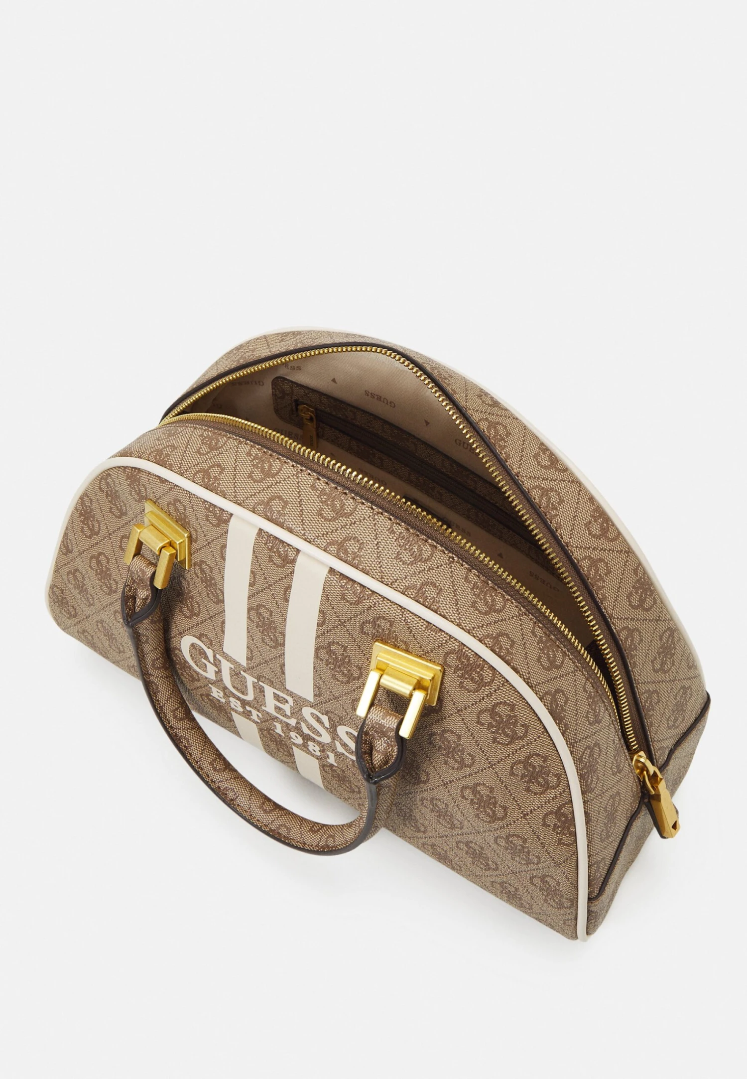 Guess Mildred Bowler - Handbag - Latte Logo - Image 3