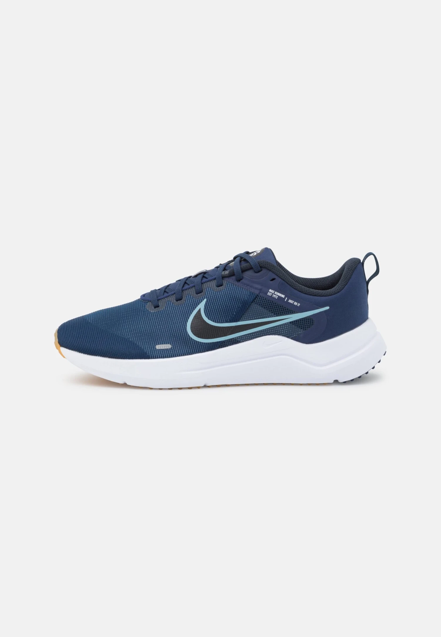 Nike Performance Downshifter 12 - Neutral Running Shoes - Midnight Navy/Worn Blue/Dark Obsidian/Pure Platinum/Gum Light Brown