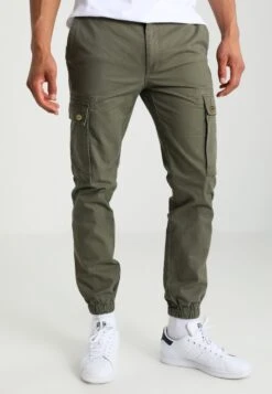 Pier One Cargo Trousers - Olive