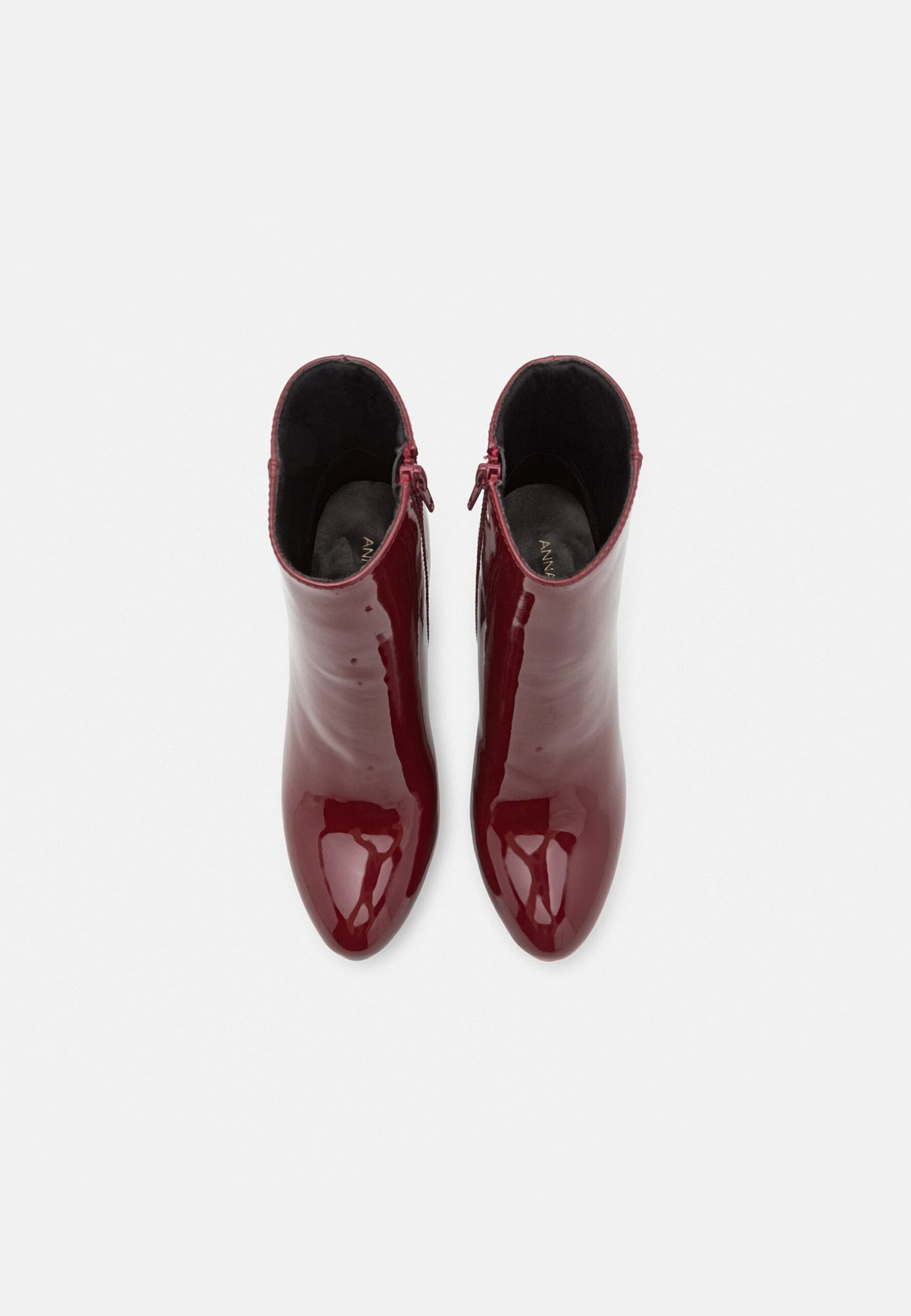 Anna Field High Heeled Ankle Boots - Dark Red - Image 6