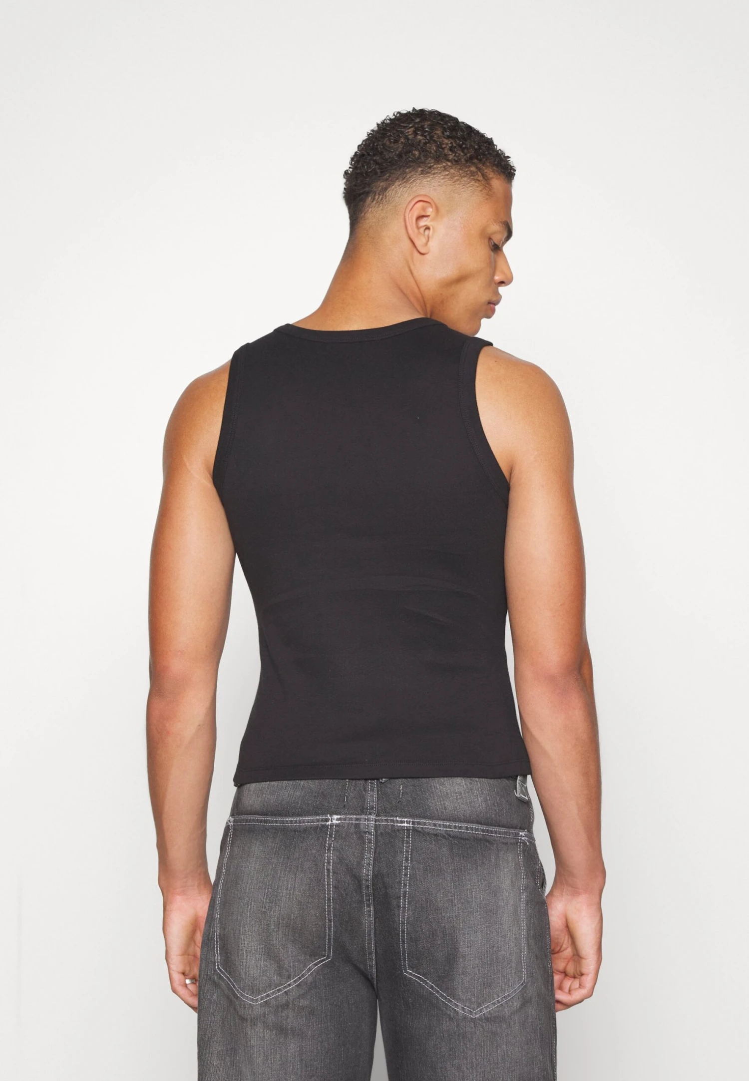 Jaded London Crush Rhinestone Vest Unisex - Top - Black - Image 4