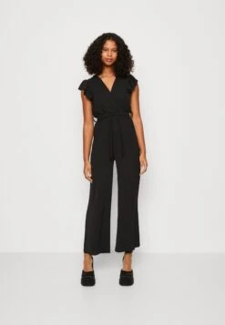 Wal G Fazza Ruffle- Jumpsuit - Black