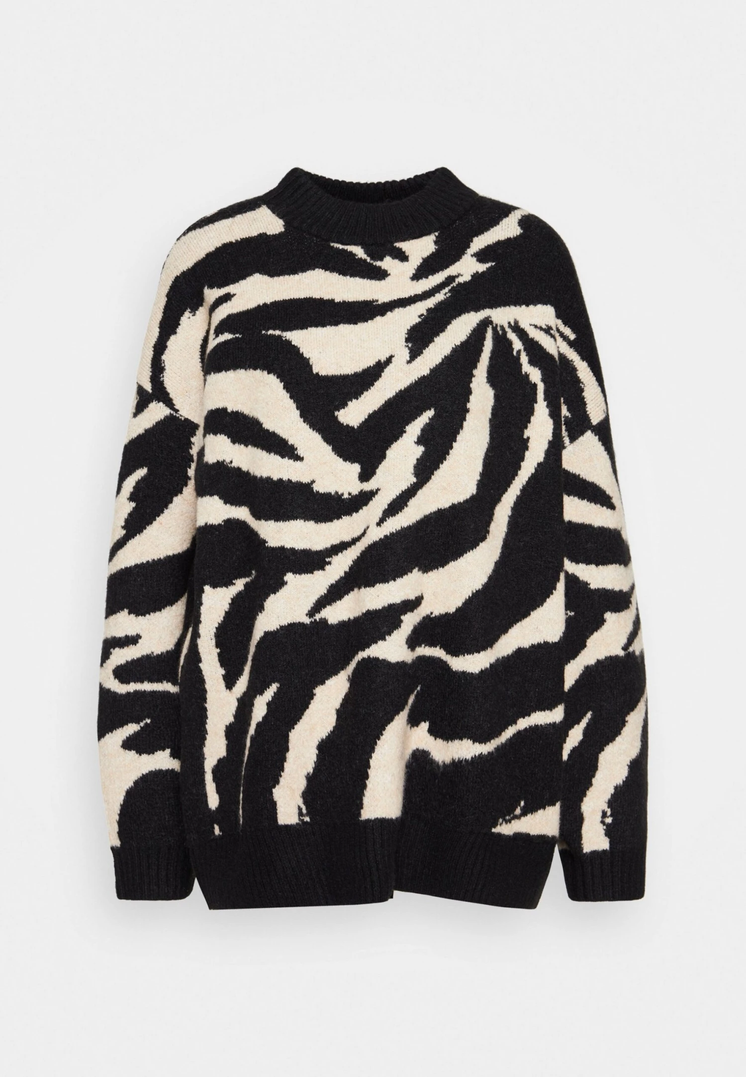 Monki Jumper - Black Dark/Beige - Image 5