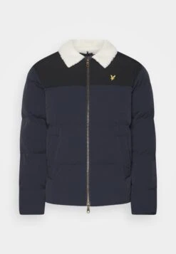 Lyle & Scott Borg Collar Puffer - Winter Jacket - Dark Navy