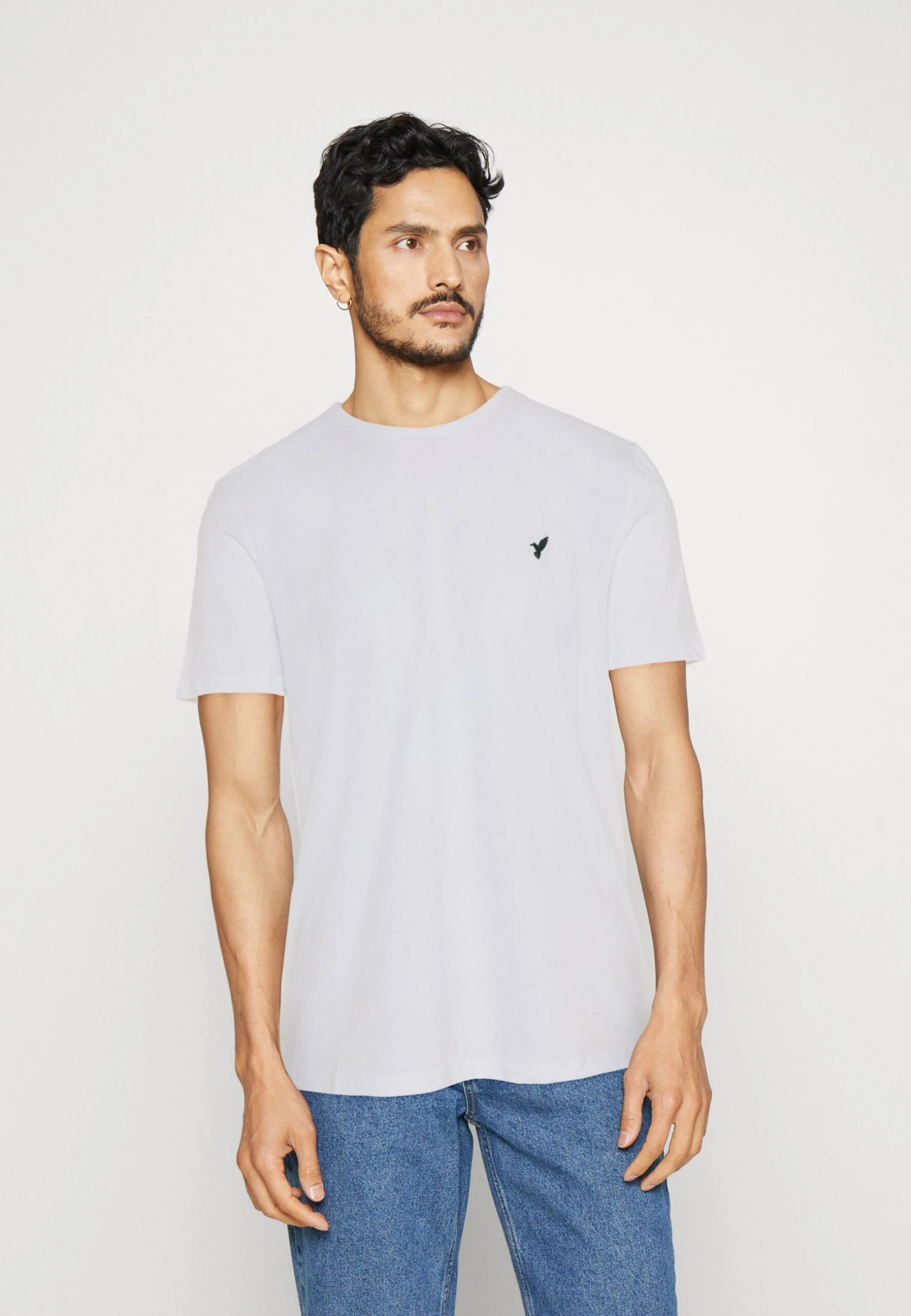 Pier One 5 Pack - Basic T-Shirt - White/Ark Green/Blue - Image 7