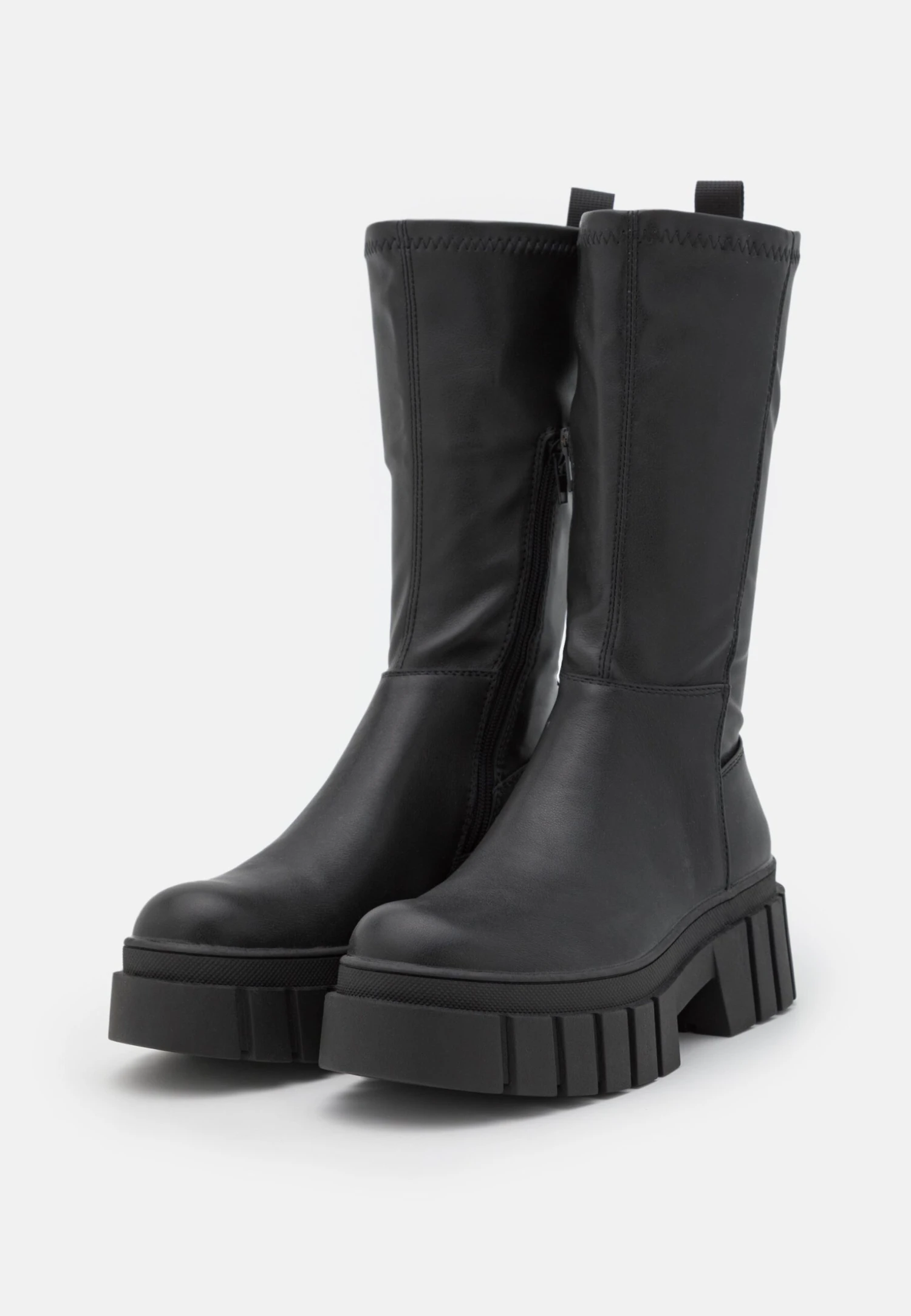 ONLY Shoes Onlbaiza Mid Sock Boot - Platform Boots - Black - Image 3