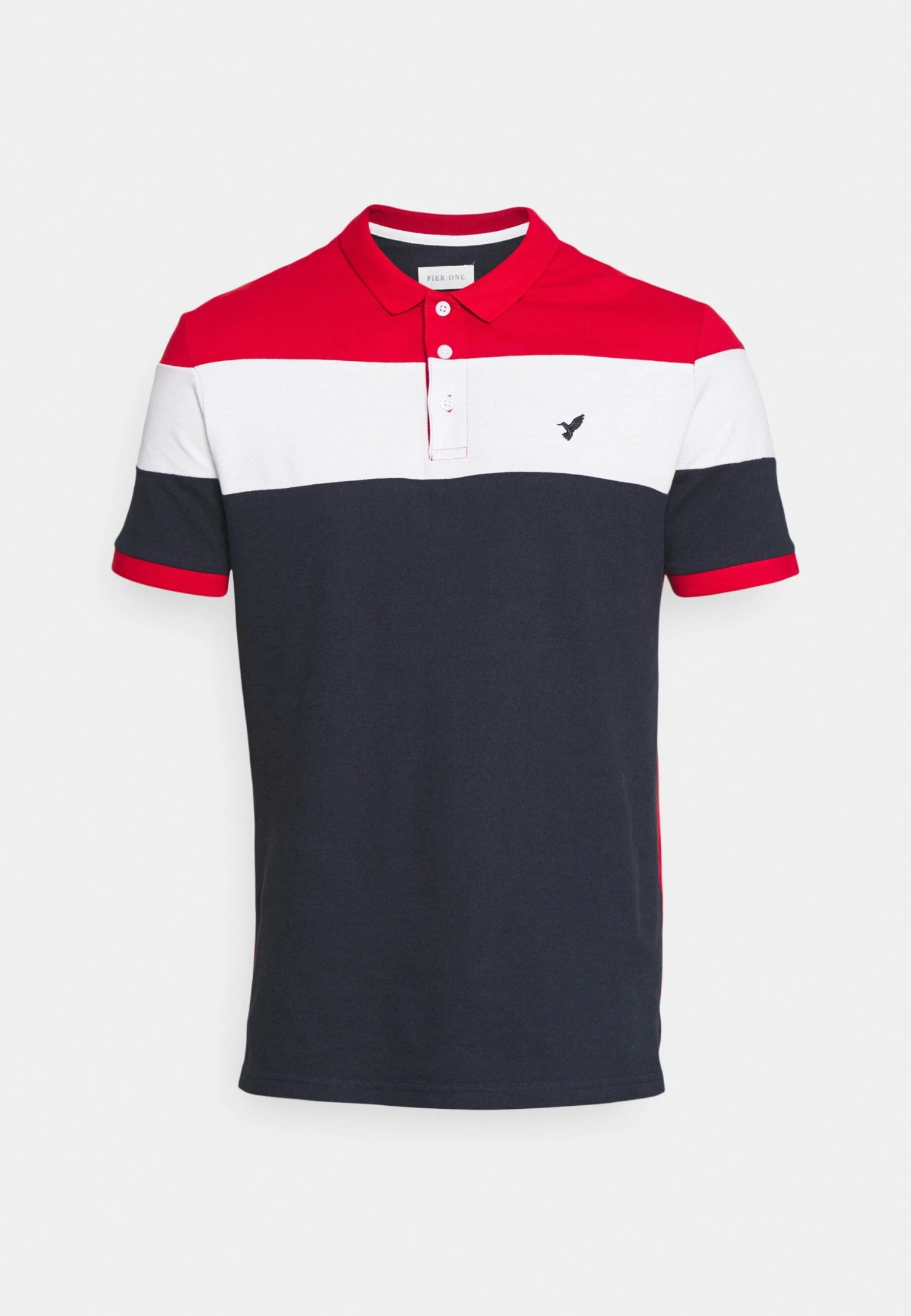 Pier One Polo Shirt - Red/White/Dark Blue - Image 5