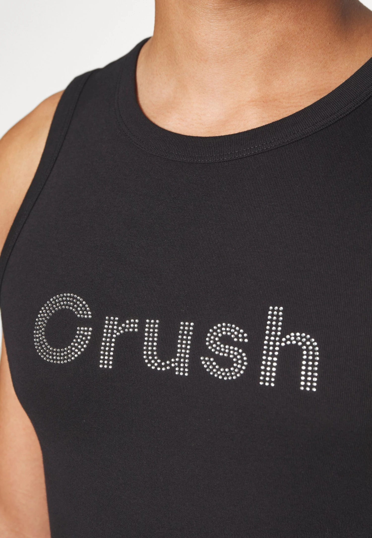 Jaded London Crush Rhinestone Vest Unisex - Top - Black - Image 7