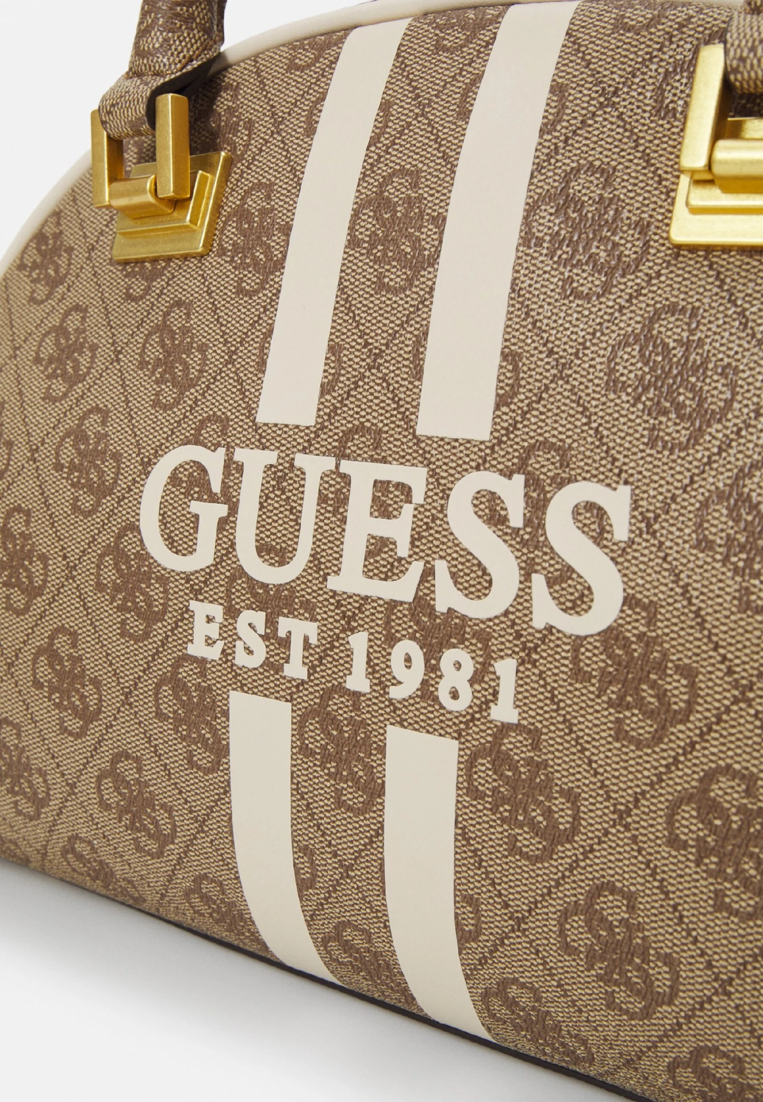 Guess Mildred Bowler - Handbag - Latte Logo - Image 5