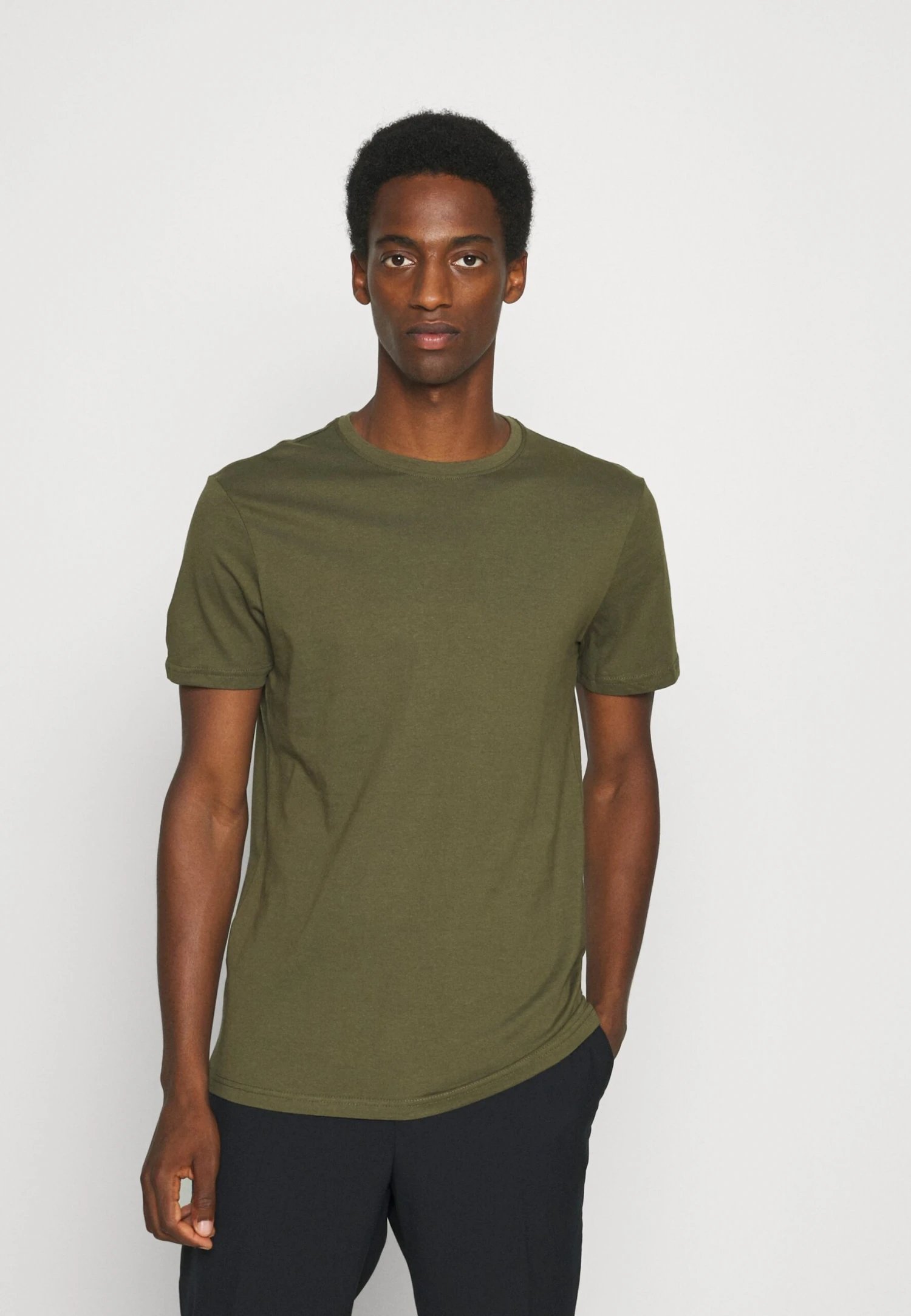 Pier One 5 Pack - Basic T-Shirt - White/Dark Grey/Black - Image 5