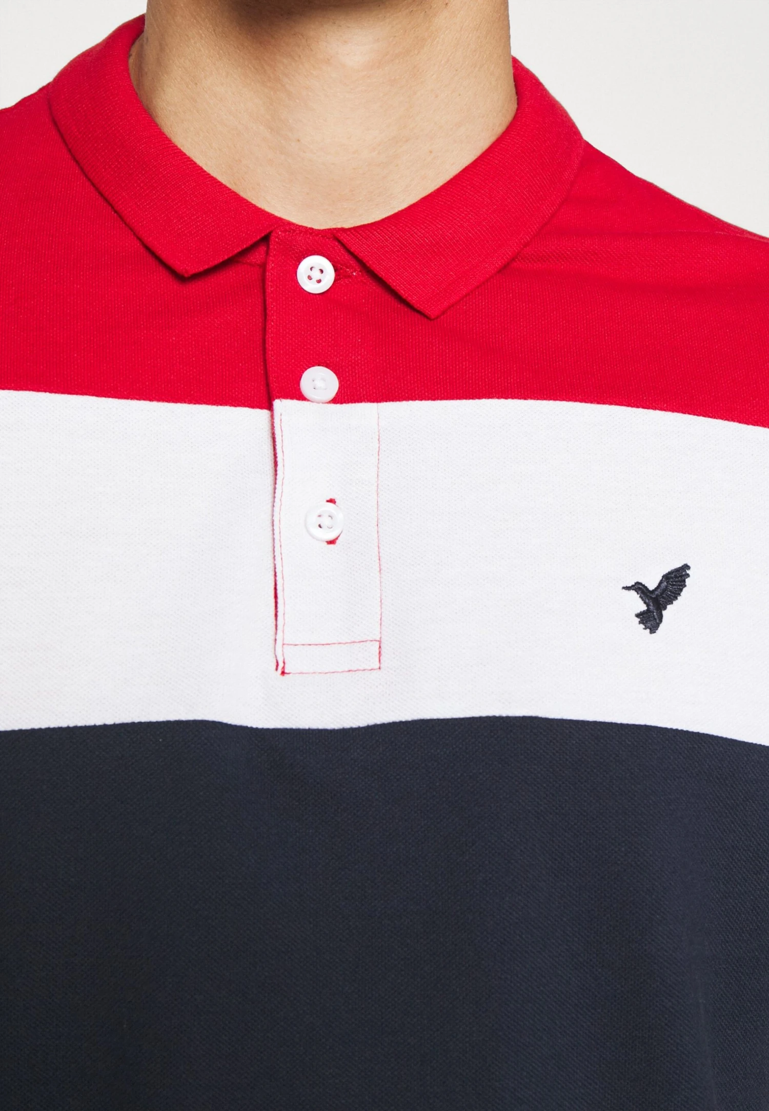 Pier One Polo Shirt - Red/White/Dark Blue - Image 6