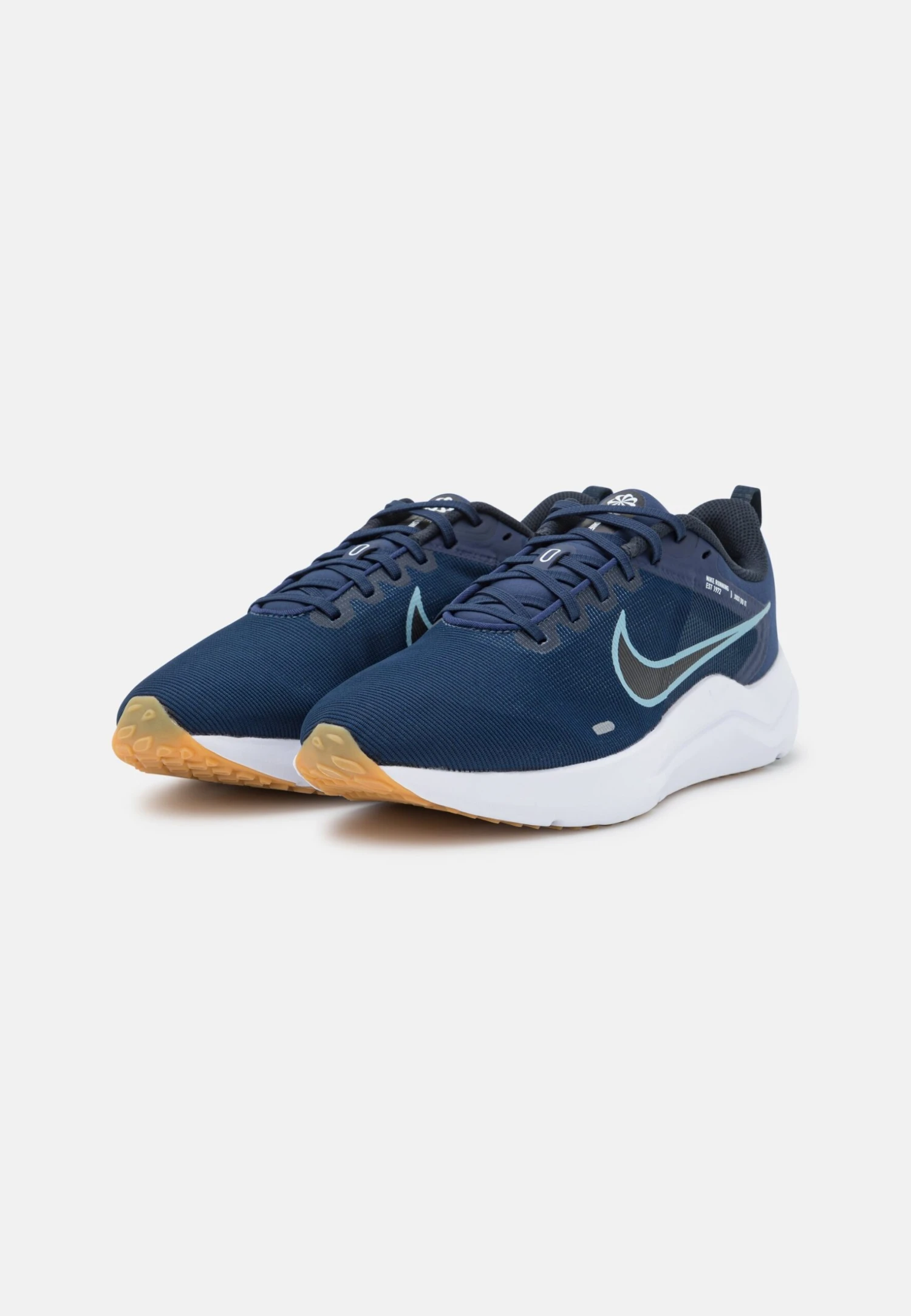 Nike Performance Downshifter 12 - Neutral Running Shoes - Midnight Navy/Worn Blue/Dark Obsidian/Pure Platinum/Gum Light Brown - Image 2