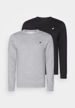 Pier One Sweatshirt - Black/Mottled Grey