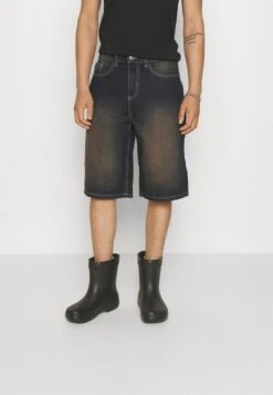 YOURTURN Unisex - Denim Shorts - Dark Blue Denim