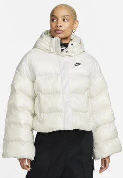 Nike Sportswear W Nsw Tf Synfl City Hd Jkt - Winter Jacket - Light Bone/Black