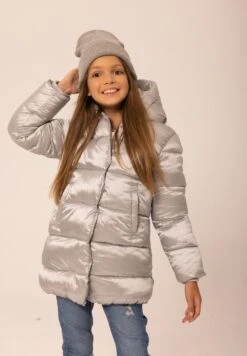 Minoti Winter Coat - Silver