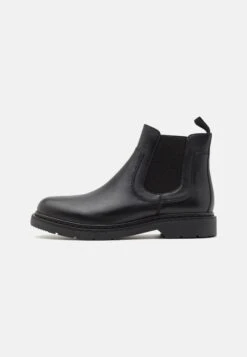 Pier One Leather - Classic Ankle Boots - Black