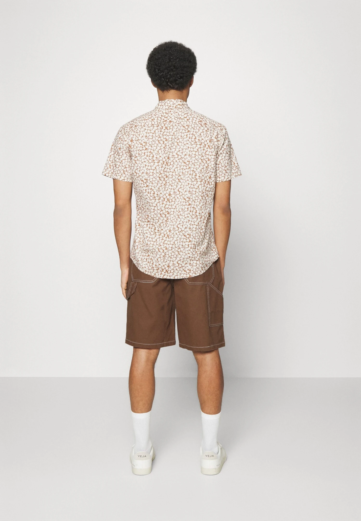 YOURTURN Unisex - Denim Shorts - Brown - Image 3