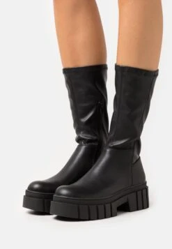 ONLY Shoes Onlbaiza Mid Sock Boot - Platform Boots - Black