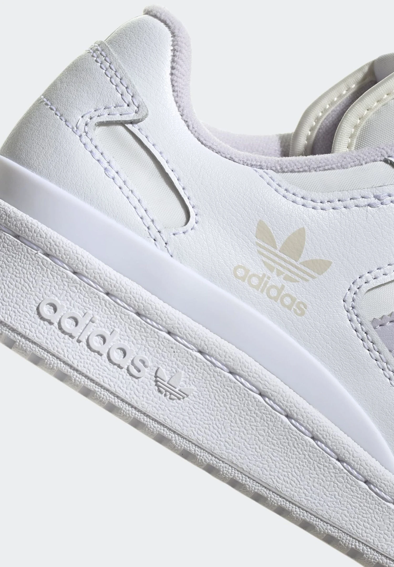 Adidas Originals Forum Low- Trainers - Cloud White Silver Dawn Off White - Image 8