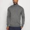 Lyle & Scott Golf Core Zip Mix - Jumper - Mid Grey Marl