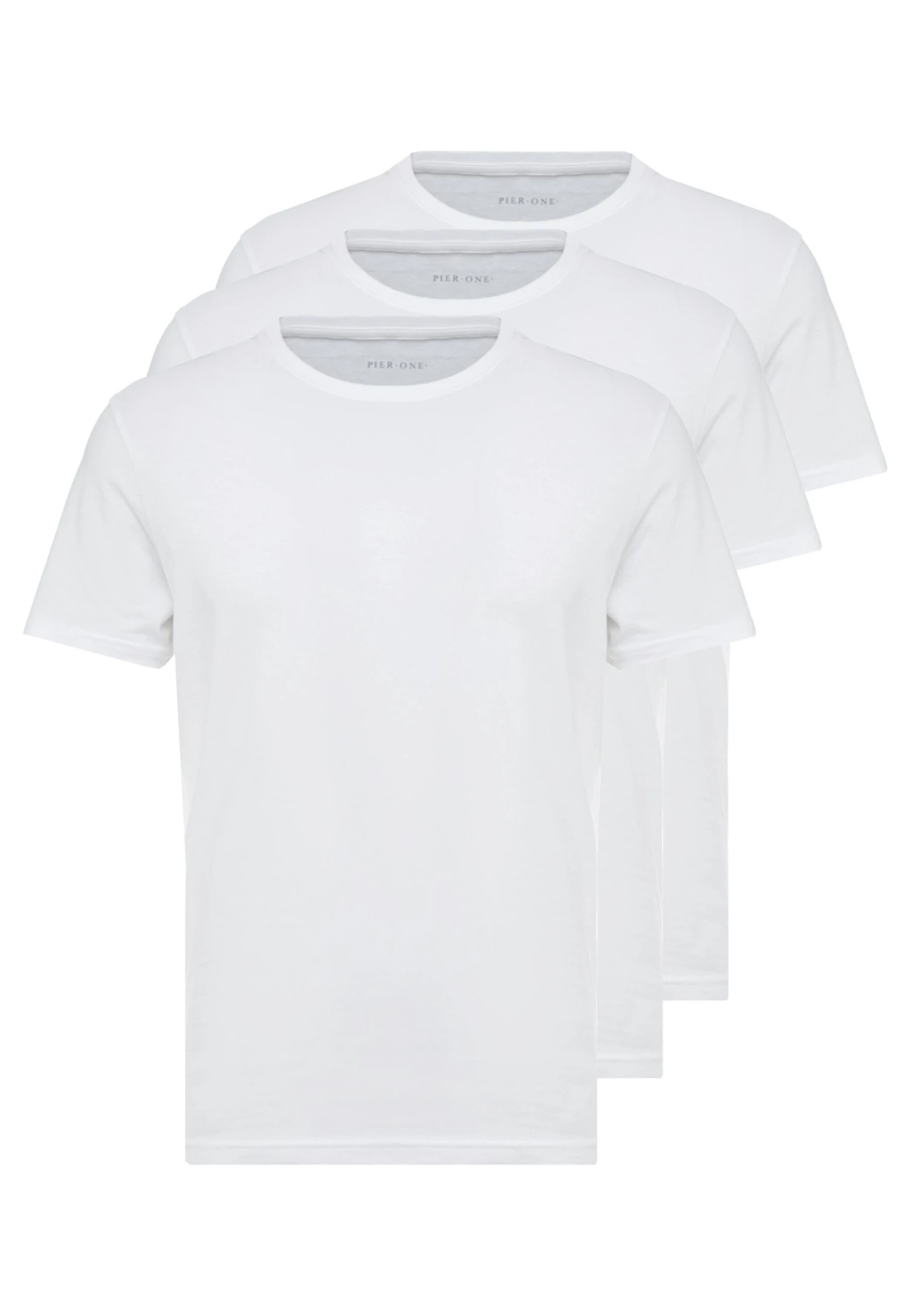 Pier One 3 Pack - Basic T-Shirt - White