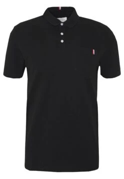 Pier One Tricolore Trim- Polo Shirt - Black
