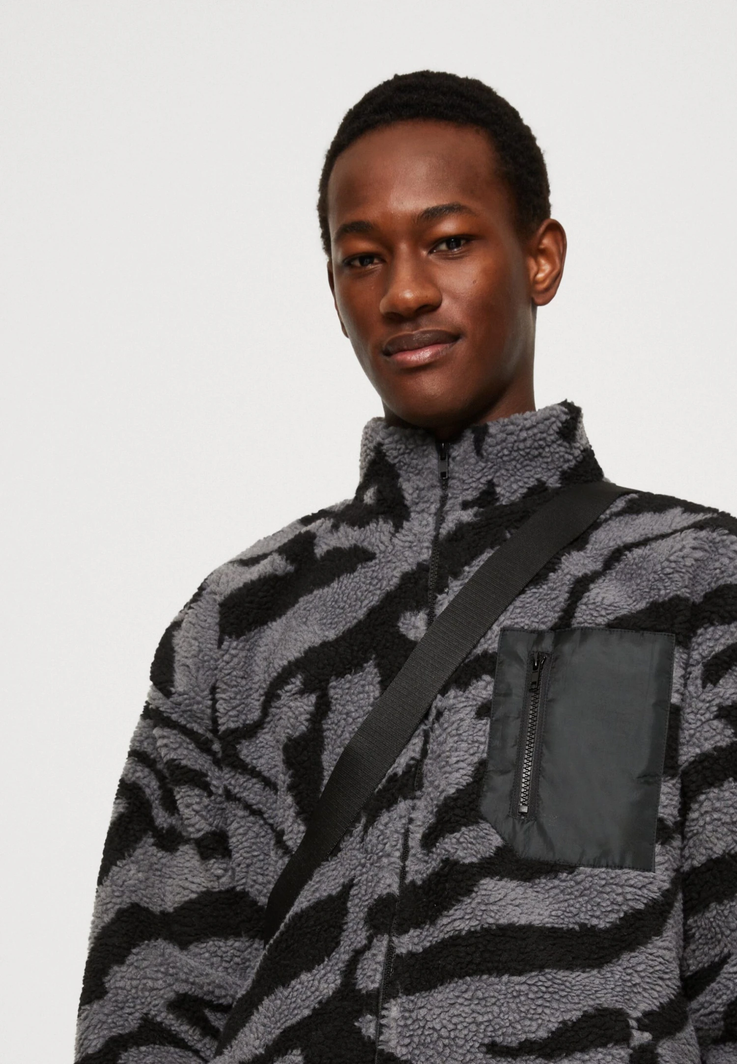 YOURTURN Unisex - Fleece Jacket - Grey - Image 4