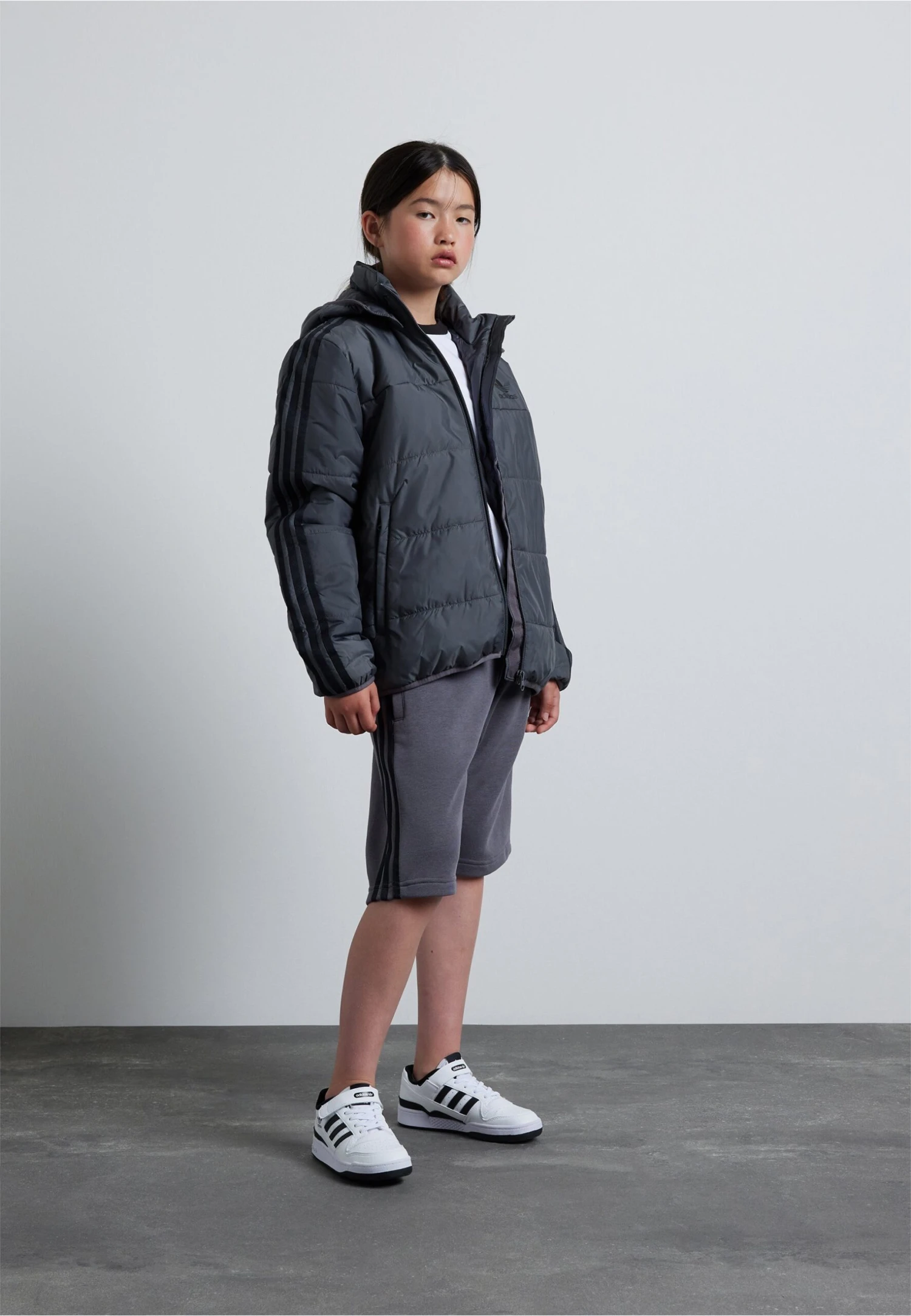 Adidas Originals Padded Unisex - Winter Jacket - Grey - Image 2