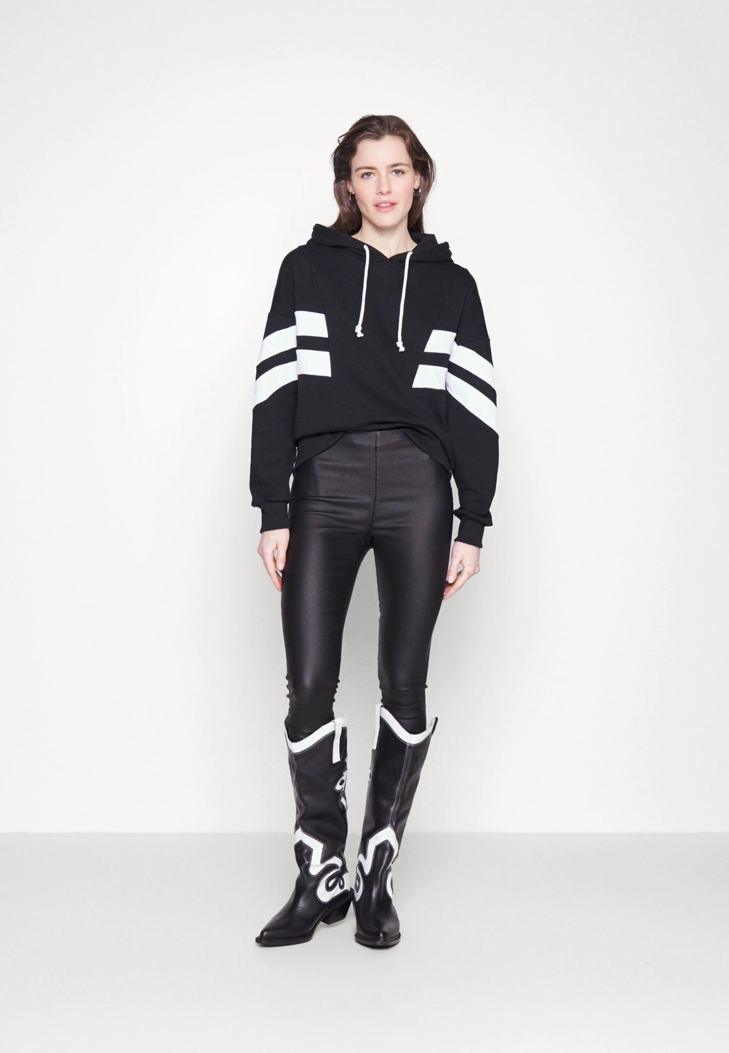 Hoodie - Black/White - Image 2