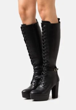 Anna Field Lace-Up Boots - Black
